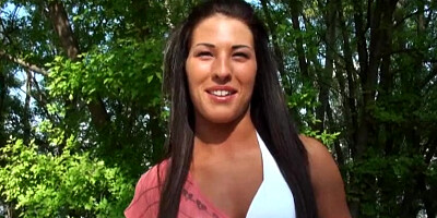 Eurobabe Maria Fiori facialed for cash