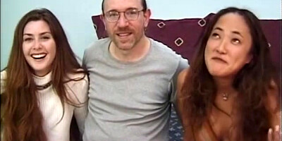 Real girlnextdoor facialized with asian bff