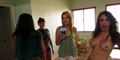 Real Slut Party: Aurielee Summers nailed rough