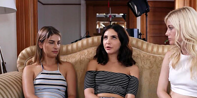 Speaking about sex made two girls very aroused