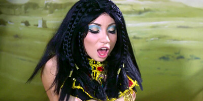 A girl that loves to dress up is getting her pussy rammed hard