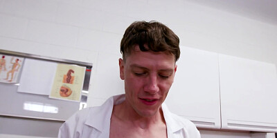Two tight-bodied nurses are fucking with a horny doctor
