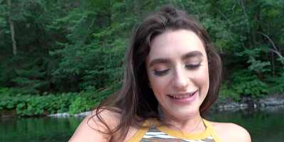 Good girl with a pink pussy devours his cock and rides too