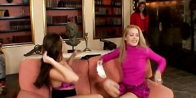 Anetta Keys and Sandra Shine's dildo action by Only 3X