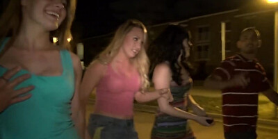 Amateur colleens flash vaginas and suck dicks in public places
