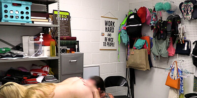 Thick blonde bitch Charlie Forde fucked by the guard