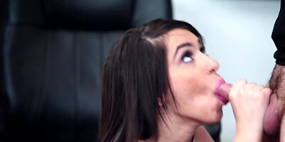 Sexy teen gets nude in the classroom, to get her cunt rammed