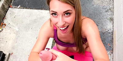 Fit blonde pushes dick to the limit in amazing POV shag