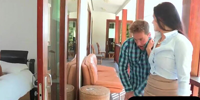 India Summer and Eva Lovia share a dick