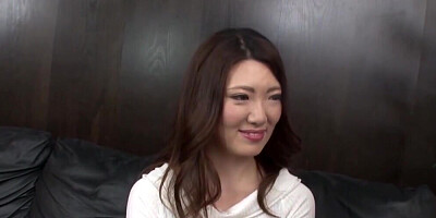 Interview with boss ends for Japanese belle with creampie