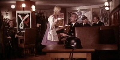 Nazi soldiers fuck cute girls in vintage Italian movie