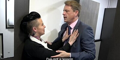 Fake Driving School Busty businesswoman Tory Candi Jackson fucked by boss