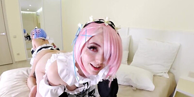 Alt housemaids find some time to masturbate tight assholes