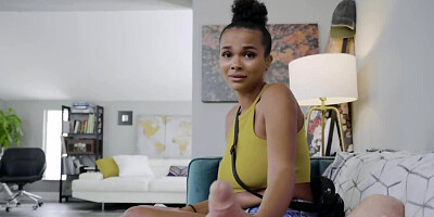 Black college girl has sex with stepdad in exchange for a ride