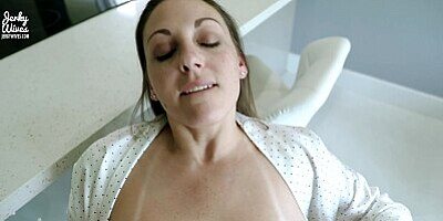 Big Tit Step Mom is Naked in the Kitchen and Wants Cock - Melanie Hicks