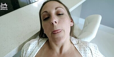 Big Tit Step Mom is Naked in the Kitchen and Wants Cock - Melanie Hicks