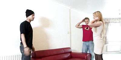 Paige and Keni's threesome sex