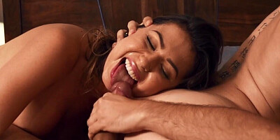 Alluring sisters swap the same dick in loud FFM