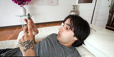 Stepmom Teaches Virgin Stepson How To Play With Big Boobs And How To Drill A Cock-hungry Asshole