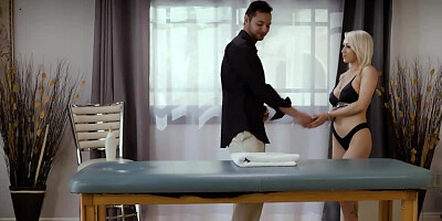 Instead of massage, Christina Shine gets a hard pecker