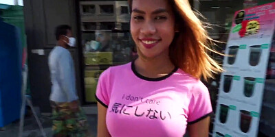 Pretty Thai girl obtains cum on face after amateur sex