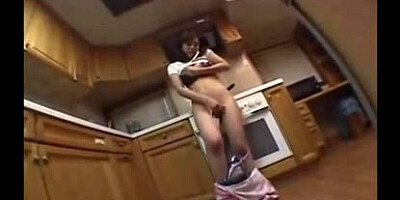 Japanese mother kitchen play