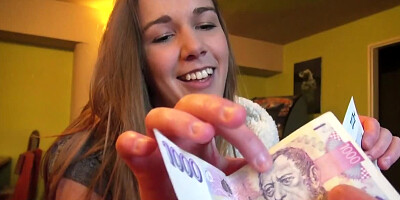Czech amateur gets paid well for sucking dick on camera