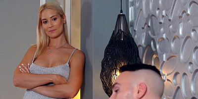 Stepmother wants to drain his balls and savor his semen