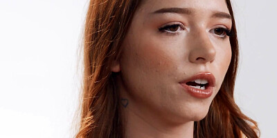 Ginger cutie Myra Moans plays with her pussy using a sex toy