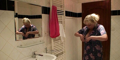 60 years old trailer with seductive bunny from Granny Bet