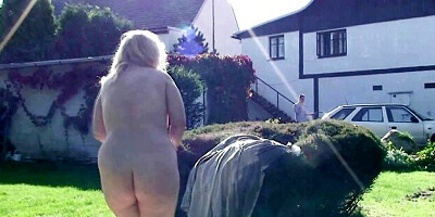 Outdoor smut with bendy hoochie from My Wifes Mom