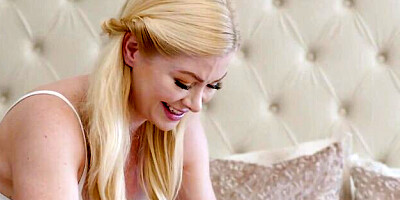 All Girl Massage featuring Serene Siren and Lexi Luna's silicone tits scene