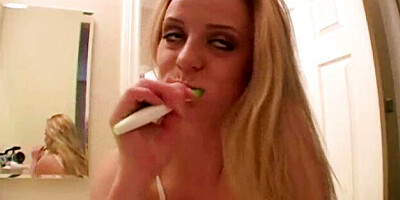 Denice's toothbrush scene