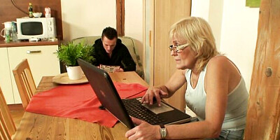 Prurient baby's blonde granny