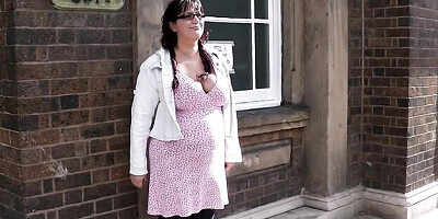 BBW Pickup featuring chick's huge boobs sex