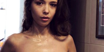 Mila's pussy fingering scene