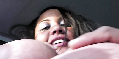 BBW Pickup featuring belle's tit fuck action