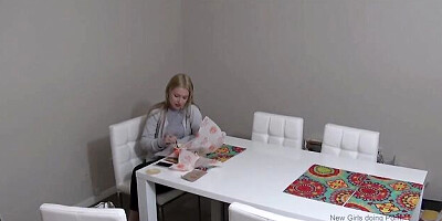 Erotic patootie at sexy blonde trailer