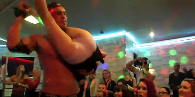 Peculiar nymphos get totally foolish and stripped at hardcore party