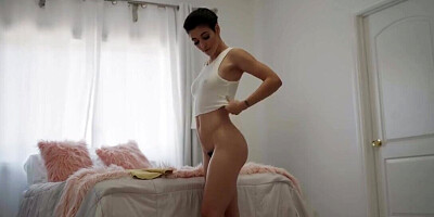 DILF is fucking a brunette that has amazing curves