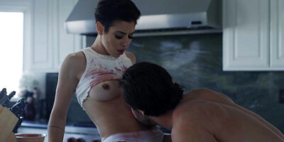 DILF is fucking a brunette that has amazing curves