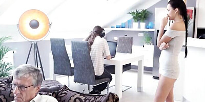 Provocative lassie at old lovers video