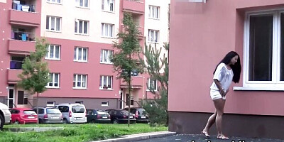 Cover-girl lass - fetish smut - Piss In Public