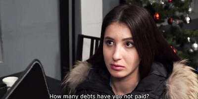 Debt4k featuring girlfriend's blowjob scene