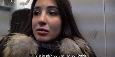 Debt4k featuring girlfriend's blowjob scene