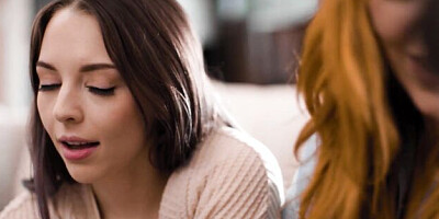 Talented Lauren Phillips and Lily Larimar - nipple sucking porn - Girls Way