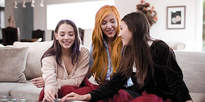 Talented Lauren Phillips and Lily Larimar - nipple sucking porn - Girls Way