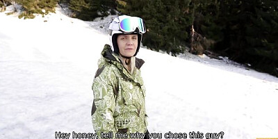 Cuckold watching video with ravishing Lucette Nice from Hunt4k