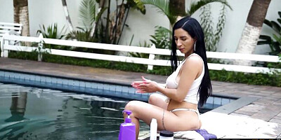 Muscular men clip with innocent Carol Corrales from VIP 4K