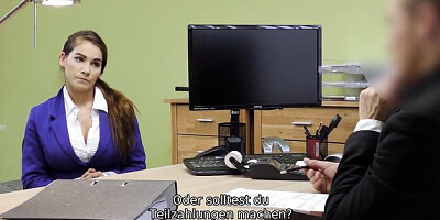 Graceful female - silicone tits action - Loan4k